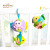 The new 3 d animal baby music bell hang cloth ball lathe baby infant toys to placate perspex-walled bed bell