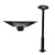 Household solar lamp, landscape lamp outdoor garden lights UFO flying saucer lights lawn park villa district with light 