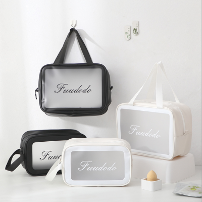 Open the window transparent make-up bag new wash gargle bag travel bag portable makeup bag to receive bag