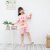 Boys' Pajama Summer Girls Kids Children's Leisure Tops Cotton Baby Air Conditioning Clothes Summer Thin Short-Sleeved Suit