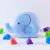 Baby Pillow Newborn Baby Pillow Baby Cartoon Elephant Creative Shape Toddler Anti-Deviation Head Memory Pillow