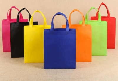 Factory Direct Sales Takeaway Non-Woven Handbag Laminated Non-Woven Bag Waterproof Advertising Shopping Bags