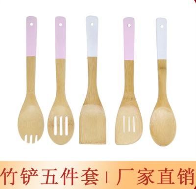 Bamboo spade set non-tick pan bamboo shovel bamboo shovel wok shovel gift bamboo shovel rice scoop wood shovel pan spoon