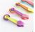 Multi-function with practical spoon set measuring cup five color spoons