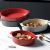 Ceramic porcelain bakeware CCeNordic Dishware 3-color oval ears baking tray oven microwave two-ear baking tray 
