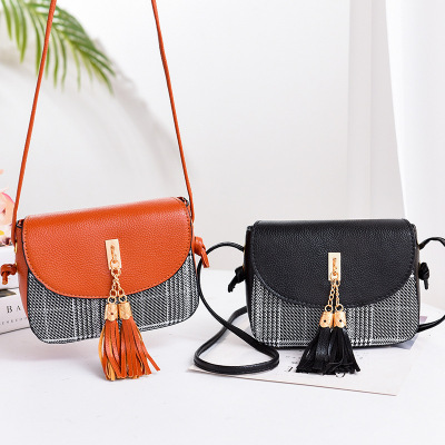 New fashion trend single shoulder cross-body Bag Korean version tassel Bag