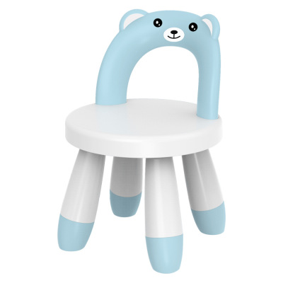 Factory Direct Children's Shoes Changing Learning Reading Plastic Stool Creative Cartoon Children's Backrest Low Stool
