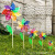 Tingrong Dot Wooden Pole Windmill Children's Toy Outdoor Scenic Spot Decoration Factory Direct Sales Photo Props Windmill