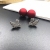 Korean Style Cool Red Ear Stud All-match Short Hair 925 Sterling Silver Needle Pearl Black Swan Earrings Female