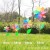 Tingrong Popular Striped Wooden Pole Windmill Self-Produced and Self-Sold More Sizes Pastoral Real Estate Kindergarten Decorating Windmill