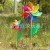 Tingrong Popular Striped Wooden Pole Windmill Self-Produced and Self-Sold More Sizes Pastoral Real Estate Kindergarten Decorating Windmill