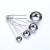 Quantity of stainless steel spoon, 5 suit baking tools kitchen household scale metrological measuring spoon