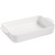 Ceramic baking tray white porcelain 3-piece baking tray reactive glaze ceramic dinnerware White square baking tray