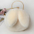 New Fashion Plush Rabbit Ears Chain Bag All-Match and Cute Soft Cute Rabbit Shoulder Crossbody Portable Small round Bag