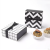 Wholesale Customized Korean Style Black and White Striped Birthday Party Wedding Candy Chocolate Pastry Packaging Gift Box