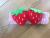 Korean Simple Cute Two Strawberry Flannel Headbands