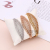 Hot-Selling New Arrival Copper Micro Inlaid Zircon Hollow Fan Bracelet Female Ring Temperament Korean Style Simple Mori Internet Influencer Jewelry