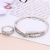 Factory Spot Direct Sales Three Paragraph Micro Inlaid Zircon Hollow Bracelet Ring Simple Graceful Mori Internet Influencer Jewelry