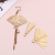 High-End Foldable Fan-Shaped Earrings Long Temperamental Tassels Korean Personalized Eardrops Internet-Famous and Vintage French Ear Studs