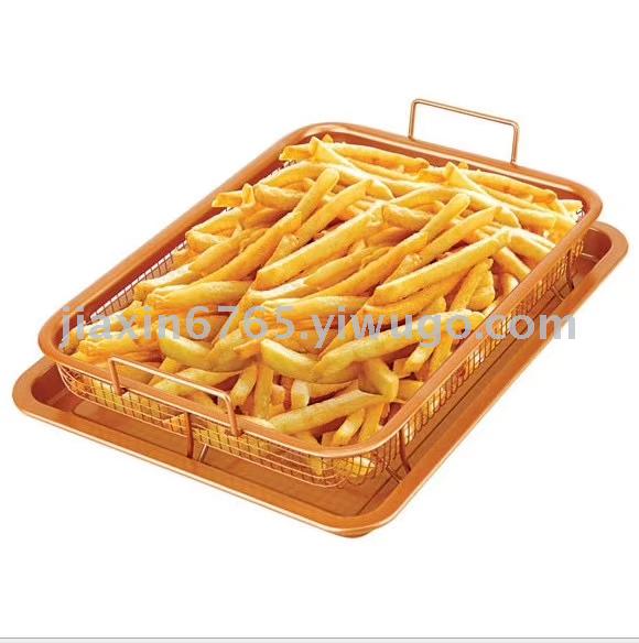 TV产品 Copper Crisper 油炸食品篮 沥油架 薯条油炸篮亚马逊热卖