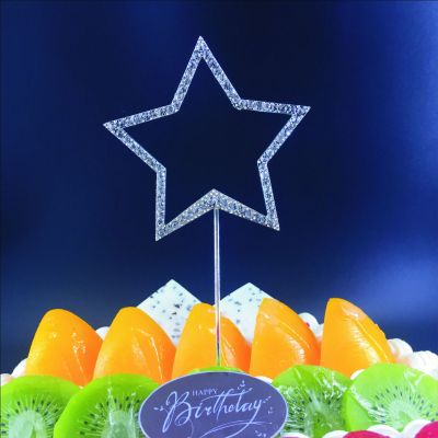 New Arrival Five-Pointed Star Cake Baking Decoration Inserts Birthday and Holiday Scene Layout Decorative Flag Sample Customization