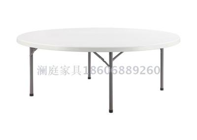 amazon hot sale 150cm hdpe plastic 5FT round wedding tables and chairs foldable space-saving garden event furniture 