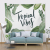 Nordic Ins Background Fabric Green Plant Hanging Cloth Wall Room Layout Bed Head Wall Covering Decorative Painting Internet Celebrity Live Tapestry