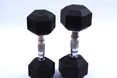 Hexagonal Fixation for Fitness Rubber Dumbbells Muscle Training Fitness Supplies