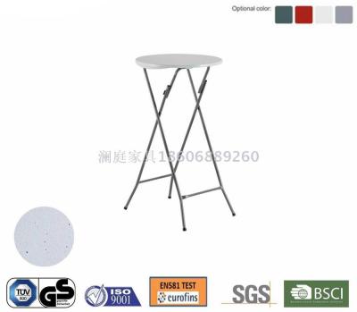 bar furniture 60cm plastic folding cocktail table/outdoor light portable wine party bar table 
