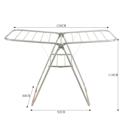 C series stainless steel airfoil thanks - thanks - floor - folding thanks - thanks - butterfly - shaped drying rack factory