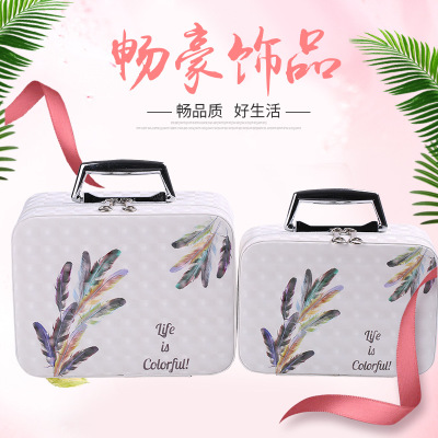 South Korea is offering portable makeup bags Large capacity cosmetic storage bags professional as travel makeup boxes wash bags