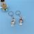 Guangdong Zinc Alloy Key Ring Metal Small Pendant Keychain Slipper Shape Alloy Key Ring