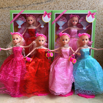 Hot-selling Barbie doll gift Box set girl toy doll mixed with family training gift stand