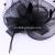 New Black Cambric Corsage Veil Headdress Handicraft Fashion Minimalistic Headdress Factory Spot Direct Sales
