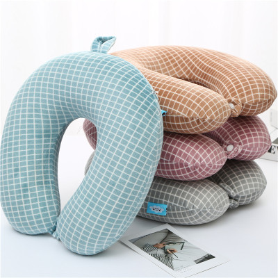 U-shaped pillow for cervical spine Protection traveling sleeping pillow Portable memory cotton pillow