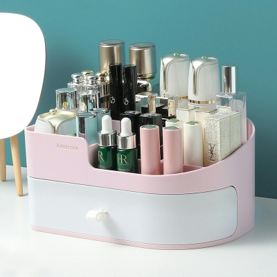 J71-Small Internet Celebrity Cosmetics Storage Box Capacity Skin Care Products Jewelry Box Dressing Table Dustproof Storage Rack