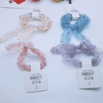 Korean Style Cute Rabbit Ears Hair Band Japanese and Korean Simple Hair Tie Korean Hair Ring Head Accessories