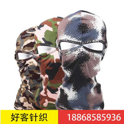Cs cap cover Windproof cap Outdoor tactical riding hood face mask dust proof camouflage color cap