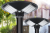 Remote control integrated hu solar body sensing street lamp circular UFO solar wall lamp courtyard lamp lamp