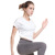 Summer Casual Loose yoga gym suit Top women's Quick Dry running short sleeved Sports T-shirt