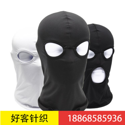 Cycling sunscreen and windshield motorcycle three holes breathable and dustproof CS anti-terrorism cap