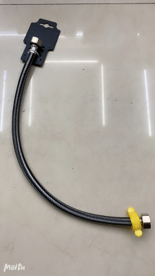 Stainless Steel Hose Black Wire