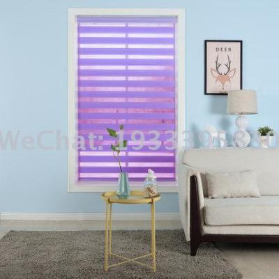 Shutter Curtain Double-Layer Lifting Pull Bead Shutter Living Room Toilet Balcony Day & Night Curtain Venetian Blind Customized Manufacturer