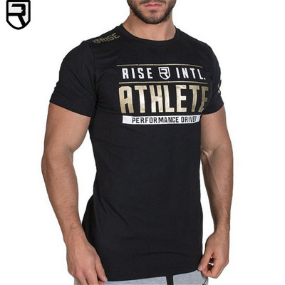Muscle Brothers Rise among fitness short sleeve basketball breathable stretch training suit men's T-shirt tights