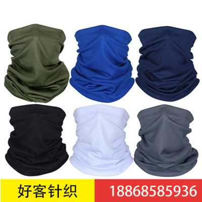 Net 100 cool silk headscarf sunscreen face mask for men and women riding hood hat multi-functional outdoor sports
