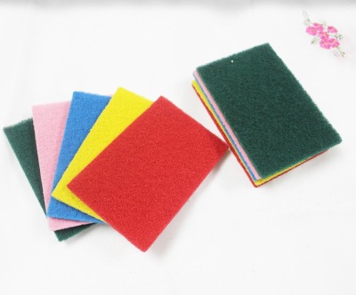 Factory Direct Sales Color Scouring Pad Sponge Scouring Pad 10 Pieces Scouring Pad Kitchen Cleaning Supplies Wholesale