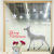 Christmas white deer snowflake electrostatic glass feel window decoration during the Christmas stickers
