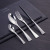Kaya stainless steel western tableware, European style, simple gift box, knife, fork and spoon, four - piece set of hotel supplies, fishtail design