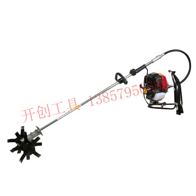 Garden machinery 4 stroke Huasheng 139 pack-back mower Lawn mower Soil cutter rice cutter