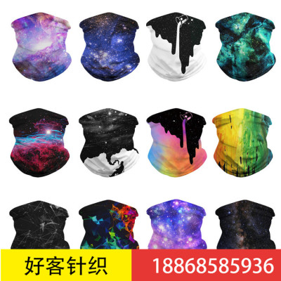 Hot style star print sport cycling magic face towel multi-functional dust mask hip hop hat for men and women